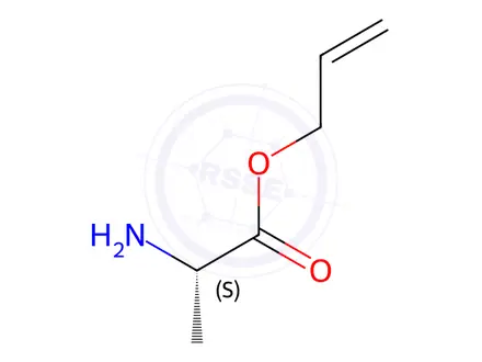 Chemical structure of (S)-Allyl 2-aminopropanoate hydrochloride