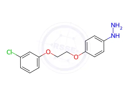 Chemical structure of (4-(2-(3-Chlorophenoxy)ethoxy)phenyl)hydrazine hydrochloride