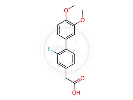 Chemical structure of 3',4'-Dimethoxy α-Desmethyl Flurbiprofen