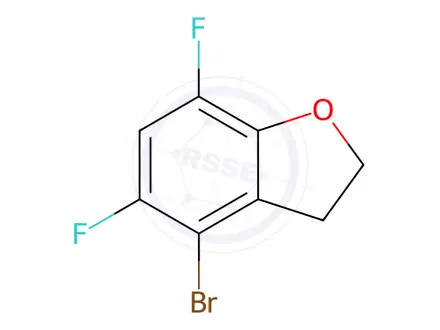Chemical structure of 4-Bromo-5,7-difluoro-2,3-dihydrobenzofuran