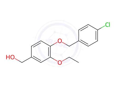 Chemical structure of (4-((4-Chlorobenzyl)oxy)-3-ethoxyphenyl)methanol