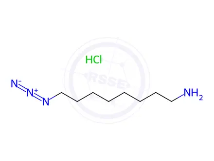 Chemical structure of 8-Azido-1-octanamine HCl