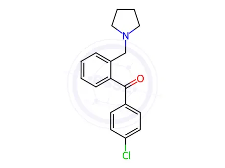 Chemical structure of 4'-Chloro-2-pyrrolidinomethyl benzophenone