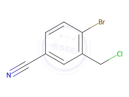 Chemical structure of 4-Bromo-3-(chloromethyl)benzonitrile