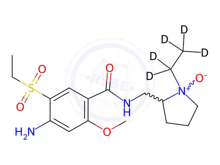 Chemical structure of Amisulpride-d5 N-Oxide