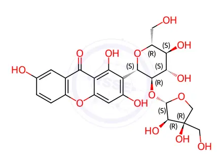 Chemical structure of Sibiricaxanthone B