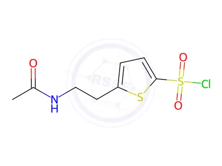 Chemical structure of 5-(2-Acetamidoethyl)thiophene-2-sulfonyl chloride