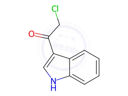 Chemical structure of 3-(Chloroacetyl)indole