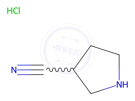 Chemical structure of Pyrrolidine-3-carbonitrile Hydrochloride