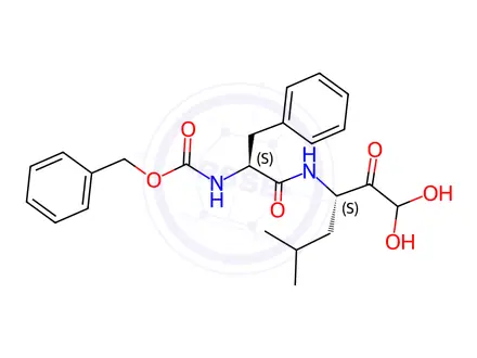 Chemical structure of Z-FL-COCHO hydrate