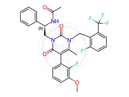 Chemical structure of Elagolix Sodium Impurity 54