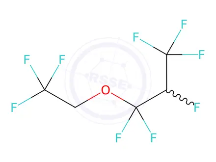 Chemical structure of 1,1,2,3,3,3-Hexafluoropropyl 2,2,2-trifluoroethyl Ether