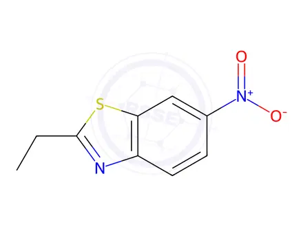 Chemical structure of Benzothiazole, 2-ethyl-6-nitro-(8CI,9CI)