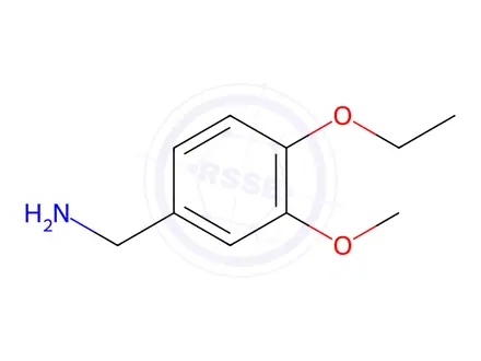 Chemical structure of (4-ethoxy-3-methoxyphenyl)methanamine