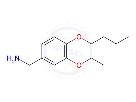 Chemical structure of (4-Butoxy-3-ethoxyphenyl)methanamine