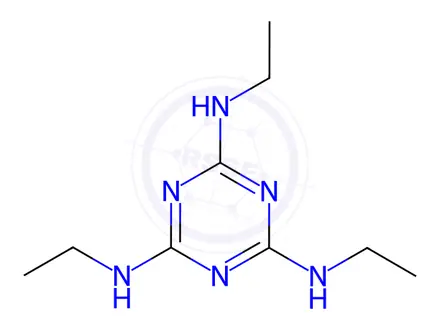Chemical structure of Metformin Hydrochloride Impurity 75 (Triethylmelamine)