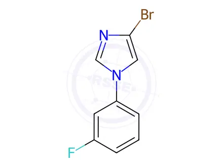 Chemical structure of 4-Bromo-1-(3-fluorophenyl)-1H-imidazole