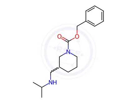 Chemical structure of Benzyl 3-((isopropylamino)methyl)piperidine-1-carboxylate