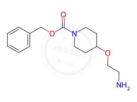 Chemical structure of Benzyl 4-(2-aminoethoxy)piperidine-1-carboxylate