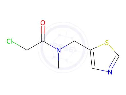 Chemical structure of 2-Chloro-N-methyl-N-(thiazol-5-ylmethyl)acetamide