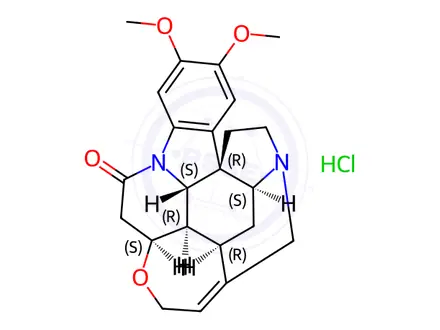 Chemical structure of Brucine hydrochloride