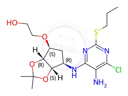 Chemical structure of Ticagrelor Impurity 124