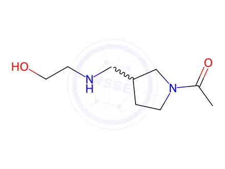 Chemical structure of 1-(3-(((2-Hydroxyethyl)amino)methyl)pyrrolidin-1-yl)ethanone