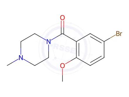 Chemical structure of (5-Bromo-2-methoxyphenyl)(4-methylpiperazin-1-yl)methanone