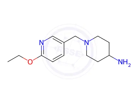 Chemical structure of 1-(6-Ethoxy-pyridin-3-ylMethyl)-piperidin-4-ylaMine dihydrochloride, 98+% C13H23Cl2N3O, MW: 308.25