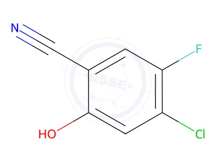 Chemical structure of 4-Chloro-5-fluoro-2-hydroxybenzonitrile