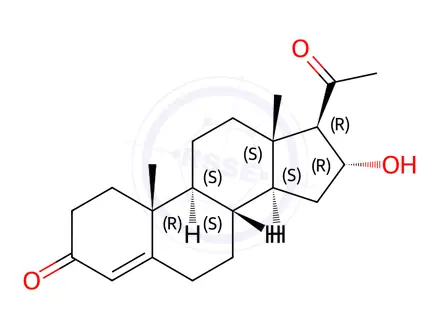 Chemical structure of Progesterone Impurity 30