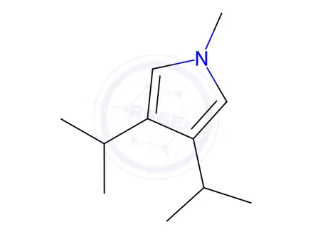Chemical structure of Pyrrole, 3,4-diisopropyl-1-methyl-(8CI)