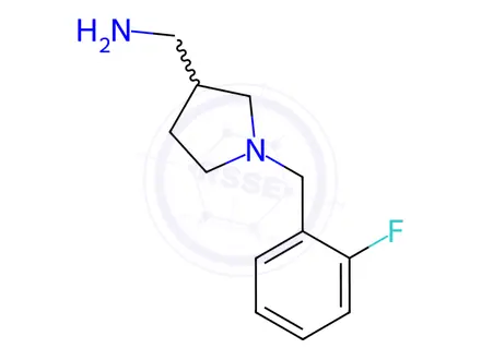 Chemical structure of (1-(2-Fluorobenzyl)pyrrolidin-3-yl)methanamine