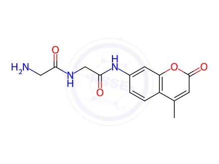Chemical structure of H-Gly-Gly-AMC hydrochloride salt