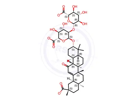Chemical structure of Licorice extract powder