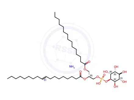 Chemical structure of 15:0-18:1 PI