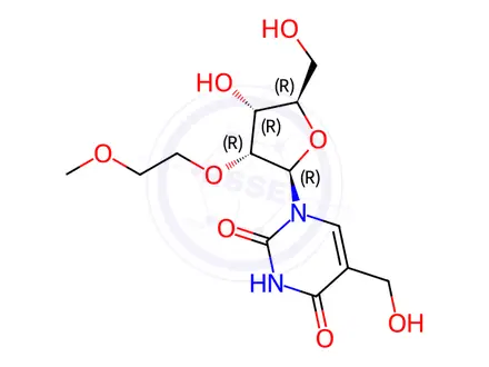 Chemical structure of Uridine Impurity 65