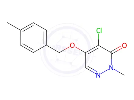 Chemical structure of 4-Chloro-2-methyl-5-((4-methylbenzyl)oxy)pyridazin-3(2H)-one