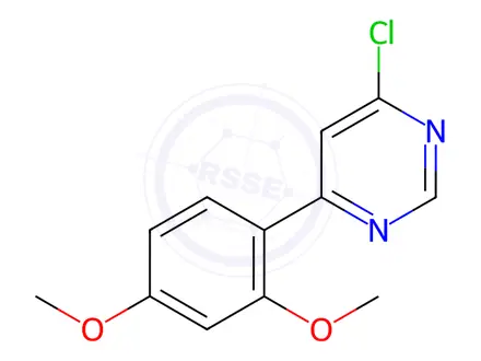 Chemical structure of 4-Chloro-6-(2,4-dimethoxyphenyl)pyrimidine
