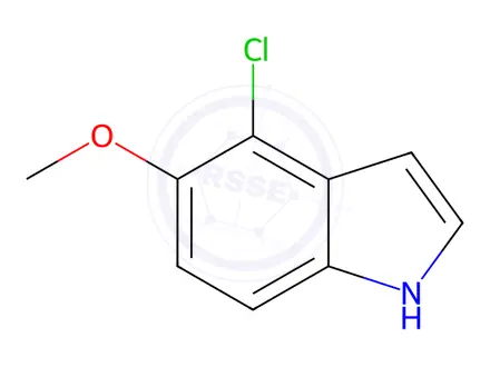 Chemical structure of 4-Chloro-5-methoxy-1H-indole