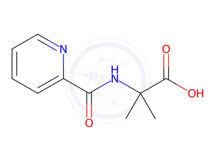 Chemical structure of Alanine, 2-methyl-N-(2-pyridinylcarbonyl)-