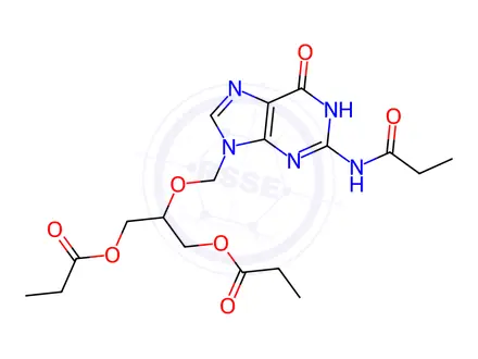 Chemical structure of Ganciclovir EP Impurity J