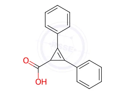Chemical structure of 2,3-Diphenylcycloprop-2-ene-1-carboxylic acid