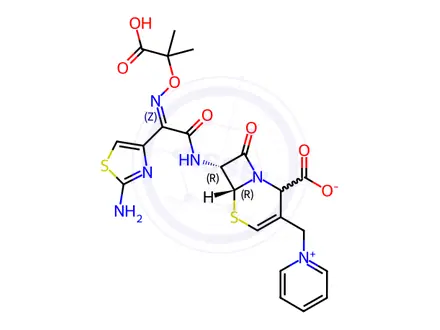 Chemical structure of Ceftazidime Impurity A