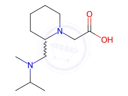 Chemical structure of 2-(2-((Isopropyl(methyl)amino)methyl)piperidin-1-yl)acetic acid