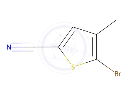 Chemical structure of 5-bromo-4-methylthiophene-2-carbonitrile