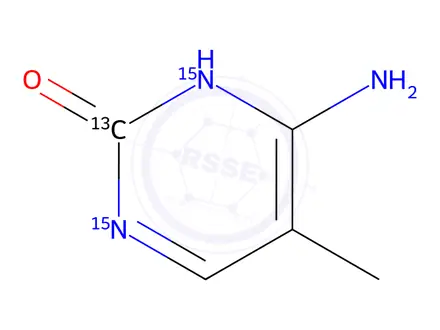 Chemical structure of 5-Methyl Cytosine-13C,15N2 Hydrochloride