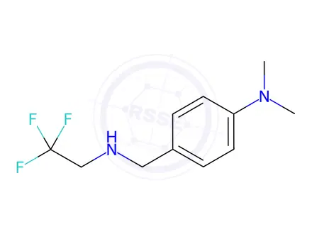 Chemical structure of n,n-Dimethyl-4-{[(2,2,2-trifluoroethyl)amino]methyl}aniline
