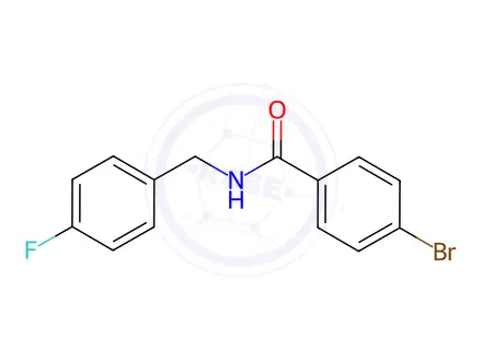 Chemical structure of 4-Bromo-N-(4-fluorobenzyl)benzamide