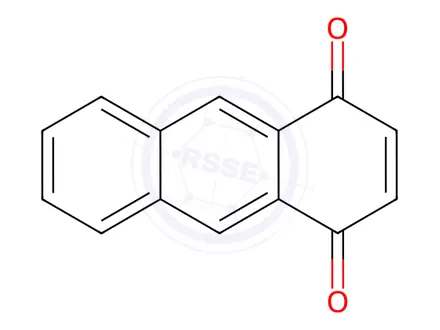 Chemical structure of 1,4-Anthraquinone
